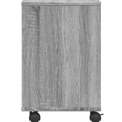 vidaXL printerstativ med hjul 41x32x48 cm grå sonoma-eg