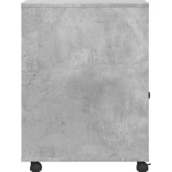 vidaXL printerstativ med hjul 60x50x67 cm betongrå