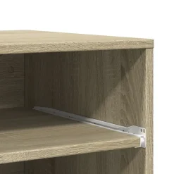 vidaXL printerstativ med hjul 60x48x74 cm sonoma-eg