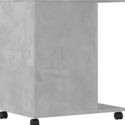 vidaXL printerstativ med hjul 60x40x68,5 cm betongrå
