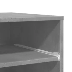 vidaXL printerstativ med hjul 60x48x74 cm betongrå