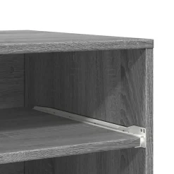 vidaXL printerstativ med hjul 60x48x74 cm grå sonoma-eg