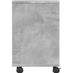 vidaXL printerstativ med hjul 41x32x48 cm betongrå