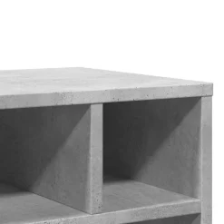 vidaXL printerstativ med hjul 41x32x48 cm betongrå