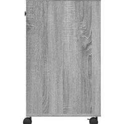 vidaXL printerstativ med hjul 60x40x68,5 cm grå sonoma-eg