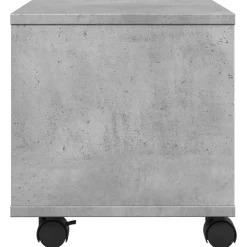 vidaXL printerstativ med hjul 41x32x34,5 cm betongrå