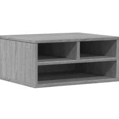 vidaXL printerstativ 49x40x22,5 cm konstrueret træ grå sonoma-eg