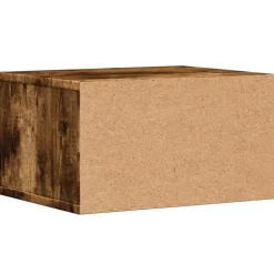 vidaXL printerstativ 40x32x22,5 cm konstrueret træ røget egetræsfarve