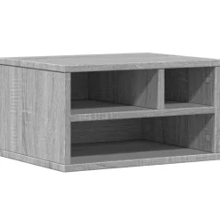 vidaXL printerstativ 40x32x22,5 cm konstrueret træ grå sonoma-eg