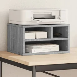 vidaXL printerstativ 40x32x22,5 cm konstrueret træ grå sonoma-eg