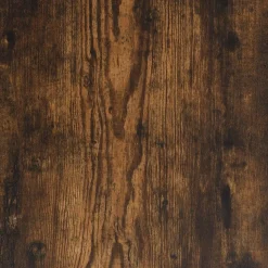 vidaXL printerstativ 43x48x64 cm 3 hylder konstrueret træ røget sonoma