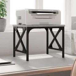 vidaXL printerstativ 40x30x31 cm konstrueret træ grå sonoma-eg