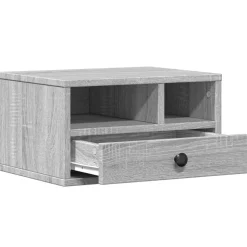 vidaXL printerstativ 40x32x22,5 cm konstrueret træ grå sonoma-eg