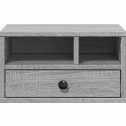 vidaXL printerstativ 40x32x22,5 cm konstrueret træ grå sonoma-eg