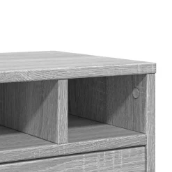 vidaXL printerstativ 40x32x22,5 cm konstrueret træ grå sonoma-eg