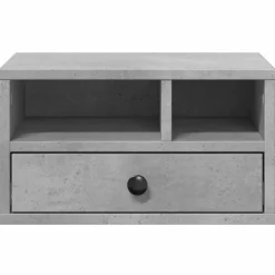 vidaXL printerstativ 40x32x22,5 cm konstrueret træ betongrå