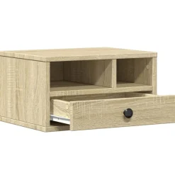 vidaXL printerstativ 40x32x22,5 cm konstrueret træ sonoma-eg