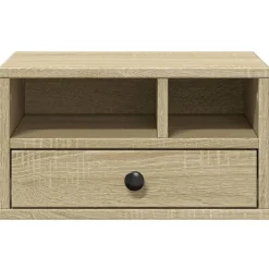 vidaXL printerstativ 40x32x22,5 cm konstrueret træ sonoma-eg
