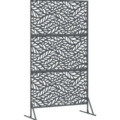 vidaXL Privatlivsskærm Antracit 100 x 50 x 180 cm Stål