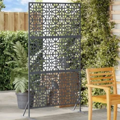 vidaXL Privatlivsskærm Antracit 100 x 50 x 180 cm Stål