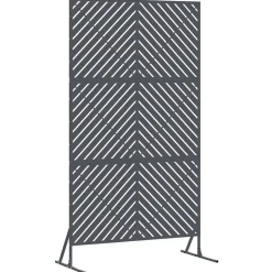 vidaXL Privatlivsskærm Antracit 100 x 50 x 180 cm Stål