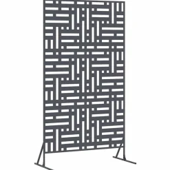 vidaXL Privatlivsskærm Antracit 100 x 50 x 180 cm Stål