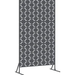 vidaXL Privatlivsskærm Antracit 100 x 50 x 180 cm Stål