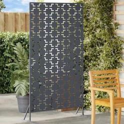 vidaXL Privatlivsskærm Antracit 100 x 50 x 180 cm Stål
