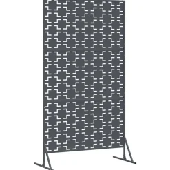 vidaXL Privatlivsskærm Antracit 100 x 50 x 180 cm Stål
