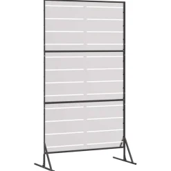vidaXL Privatlivsskærm Grå 100 x 50 x 180 cm Stål