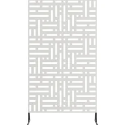 vidaXL Privatlivsskærm Grå 100 x 50 x 180 cm Stål