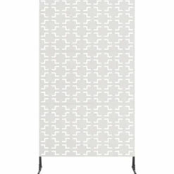 vidaXL Privatlivsskærm Grå 100 x 50 x 180 cm Stål