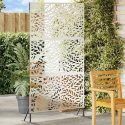 vidaXL Privatlivsskærm Grå 100 x 50 x 180 cm Stål