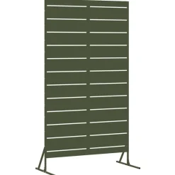 vidaXL Privatlivsskærm Olivengrøn 100 x 50 x 180 cm Stål