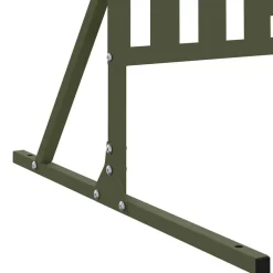 vidaXL Privatlivsskærm Olivengrøn 100 x 50 x 180 cm Stål