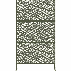 vidaXL Privatlivsskærm Olivengrøn 100 x 50 x 180 cm Stål