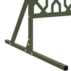 vidaXL Privatlivsskærm Olivengrøn 100 x 50 x 180 cm Stål