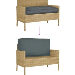 vidaXL Pude Antracit 120 x 60 x 12 cm Oxford stof