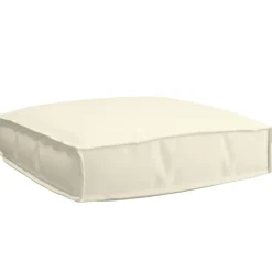 vidaXL Pude Creme 60 x 60 x 12 cm Oxford stof