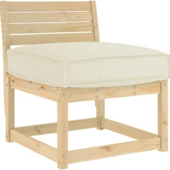 vidaXL Pude Creme 60 x 60 x 12 cm Oxford stof