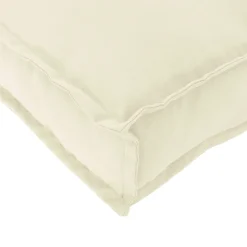 vidaXL Pude Creme 60 x 60 x 12 cm Oxford stof