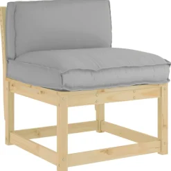 vidaXL Pude Grå 80 x 40 x 12 cm Oxford stof