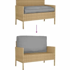 vidaXL Pude Grå 120 x 60 x 12 cm Oxford stof