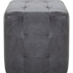 vidaXL puf 2 stk. 30 x 30 x 30 cm imiteret ruskind