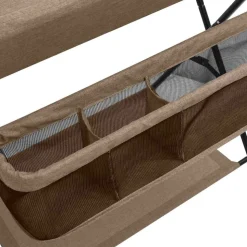 vidaXL puslebord jern gråbrun
