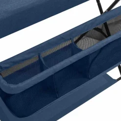 vidaXL puslebord jern marineblå