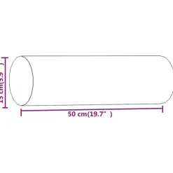 vidaXL pyntepuder 2 stk. Ø15x50 cm velour gul