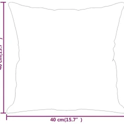 vidaXL pyntepuder 2 stk. 40x40 cm velour gul