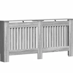 vidaXL Radiatorcover Grå Sonoma 172 x 19 x 81,5 cm Konstrueret træ