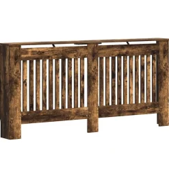 vidaXL Radiatorcover Røget eg 172 x 19 x 81,5 cm Konstrueret træ